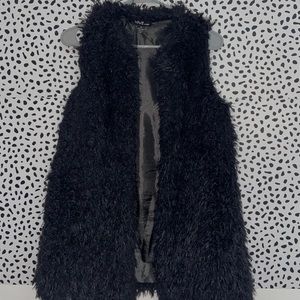 Faux fur vest